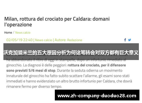 沃克加盟米兰的五大原因分析为何这笔转会对双方都有巨大意义