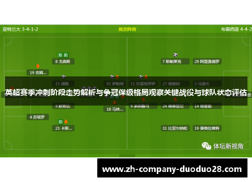 英超赛季冲刺阶段走势解析与争冠保级格局观察关键战役与球队状态评估 英超赛季冲刺阶段走势解析与争冠保级格局观察关键战役与球队状态评估