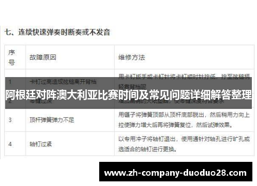 阿根廷对阵澳大利亚比赛时间及常见问题详细解答整理